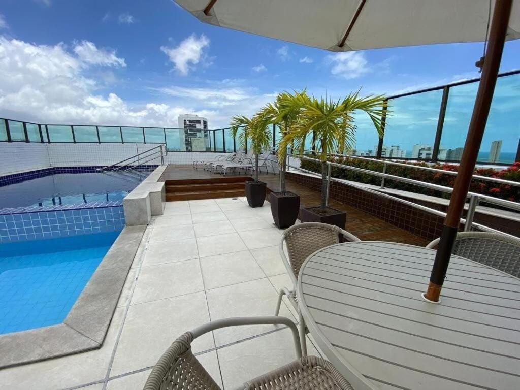 Sm 504 - Excelente Flat Funcional Padrao Beach Class Recife Esterno foto